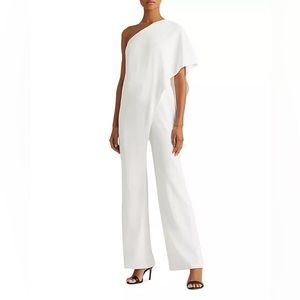 Elegant White One-Shoulder Jumpsuit